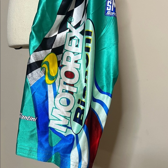 Vintage Bianchi Santini MaTeal Cycling Bib Shorts Made in Italy - Picture 7 of 12